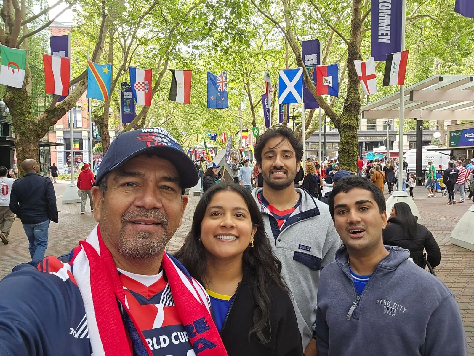 World Cup week with Dad, Yasmin, and Raj