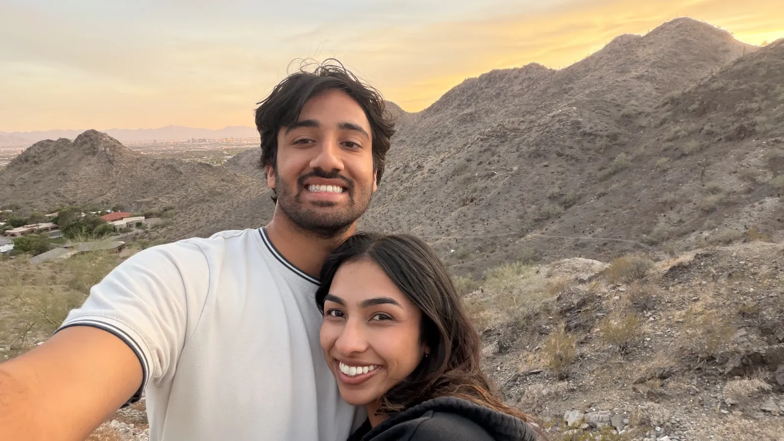 Sunset hike in Phoenix with Zahra