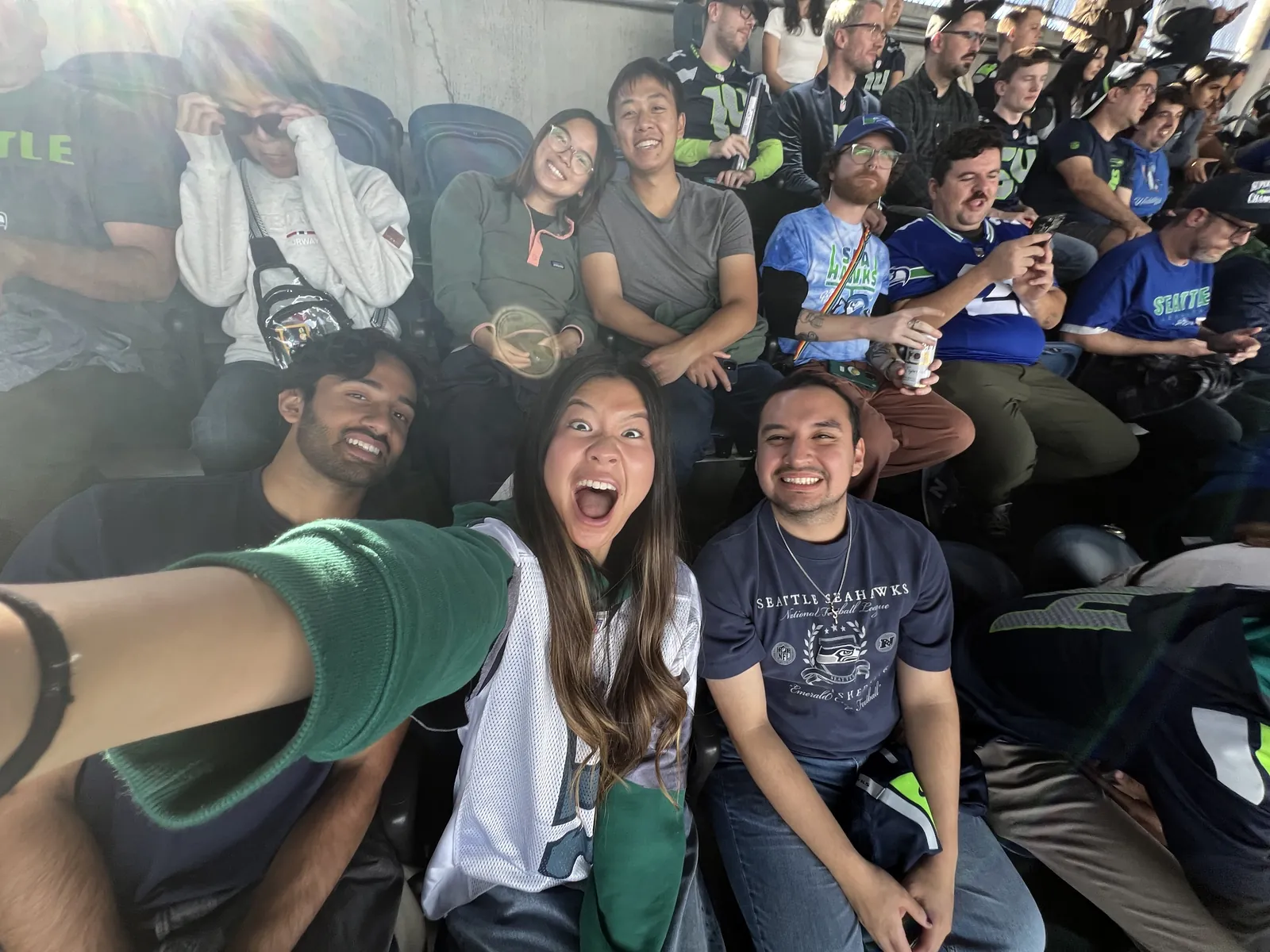 Game day in Seattle with friends