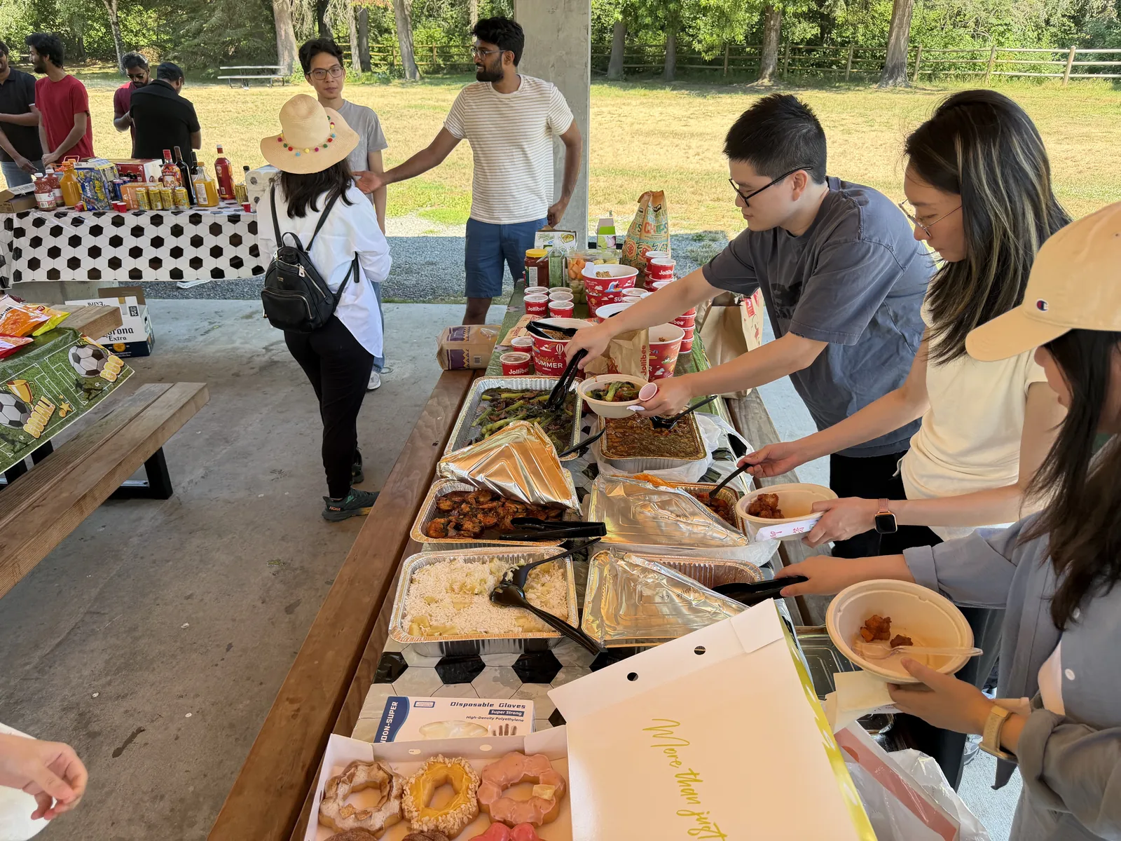 Summer potluck with friends in Seattle